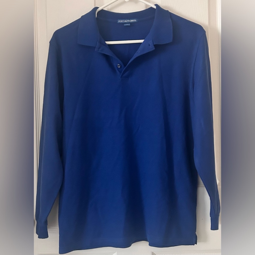Boys Long Sleeve Polo - Royal Blue